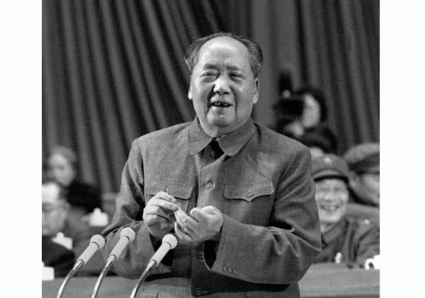 中国共产党第九次全国代表大会于1969年4月1日至24日在北京举行。 图为毛泽东在开幕会上讲话。 新华社发